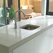 Modern looking pre-cast kitchen